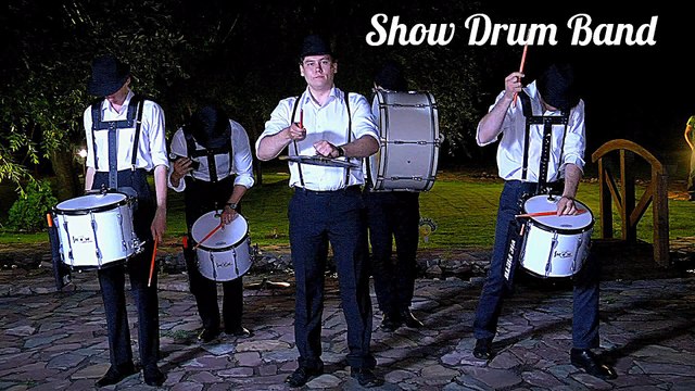 Видеосъёмка в Омске. Барабанщики артисты на праздник