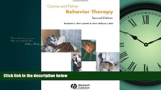 Choose Book Canine and Feline Behavior Therapy (2nd Edition)