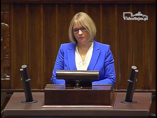 Poseł Barbara Bartuś - Wystąpienie z dnia 04 pa�dziernika 2016 roku.