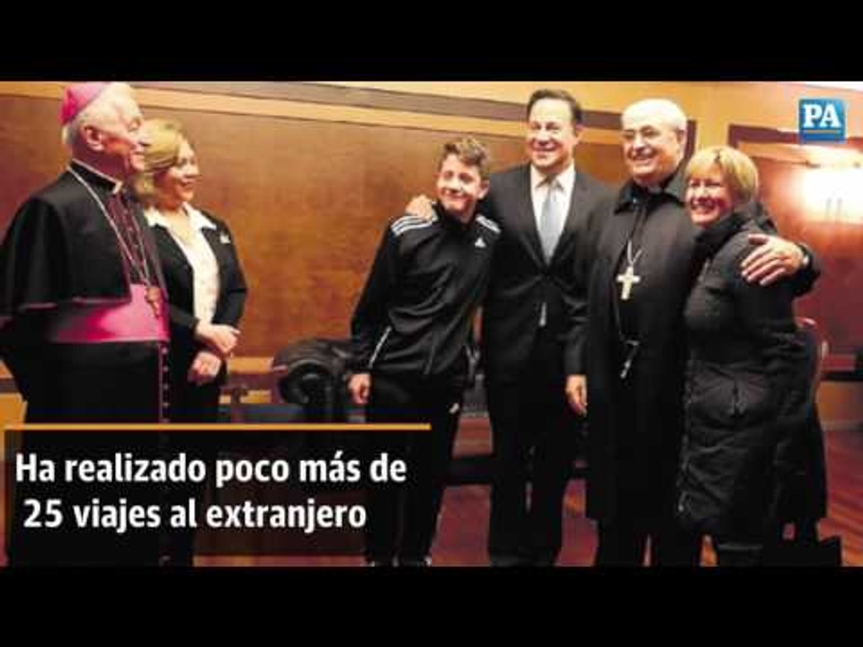 Presidente Juan Carlos Varela viaja una vez al mes