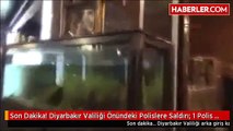 Son Dakika! Diyarbakır Valiliği Önündeki Polislere Saldırı: 1 Polis Yaralı