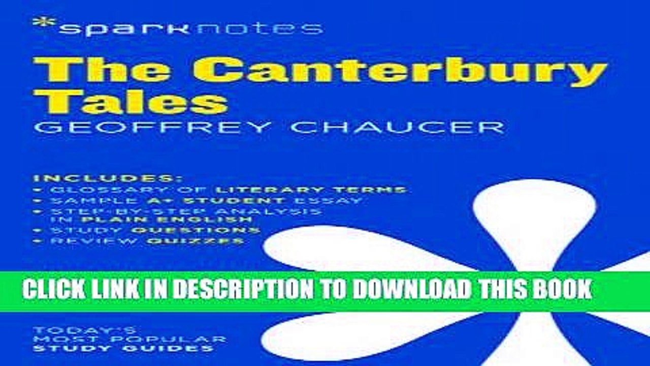 [PDF] The Canterbury Tales SparkNotes Literature Guide (SparkNotes Literature Guide Series)