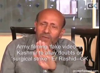 Indian army busy in making video of ‘fake’ Surgical Strike, reveals IOK MPA