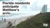 Florida residents anticipate Hurricane Matthew's arrival