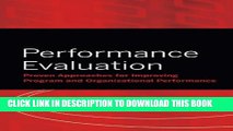 New Book Performance Evaluation: Proven Approaches for Improving Program and Organizational