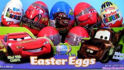 Huge Cars 2 Surprise Easter Toys Pixar Toy Story Kinder Huevos Awesome Disney Toys Review