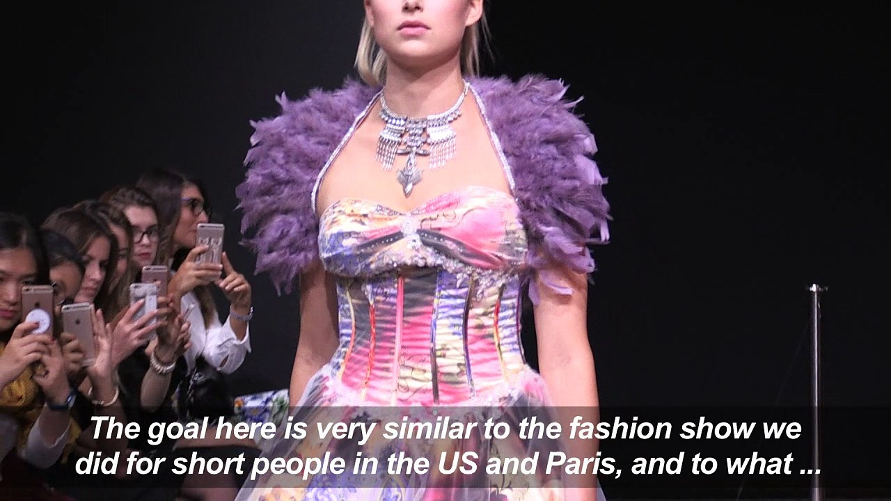 Blind and visually-impaired models hit Paris catwalk