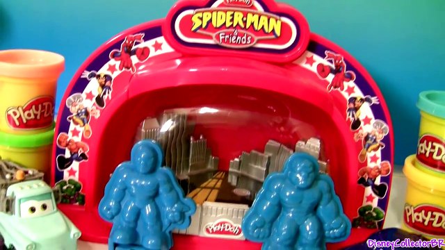 Play Doh Spiderman Make Display Superhero Cars Batman vs. Superman Marvel Captain America Disney