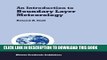 [PDF] An Introduction to Boundary Layer Meteorology (Atmospheric Sciences Library) Popular
