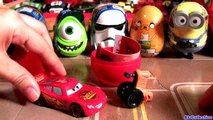 SURPRISE Eggs Darth Vader Stormtrooper Peppa Pig Angry Birds Minions Disney Cars Monsters Inc.