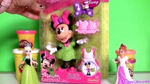Play Doh Minnie Mouse Cupcake Bow-Tique with Princess Anna ♥ Elsa Disney Frozen El Reino del Hielo