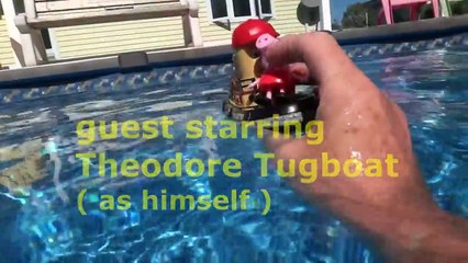 Queen Elsa, Peppa Pig, Pixar Cars, Thomas the Train and Theodore Tugboat fun in the Pool