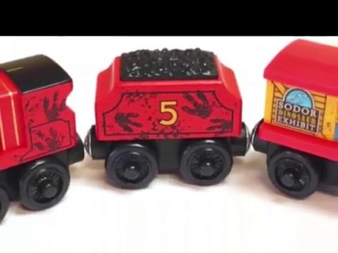 Thomas et Ses Amis Train En Bois James et Dino Jouet Pour Les Enfants