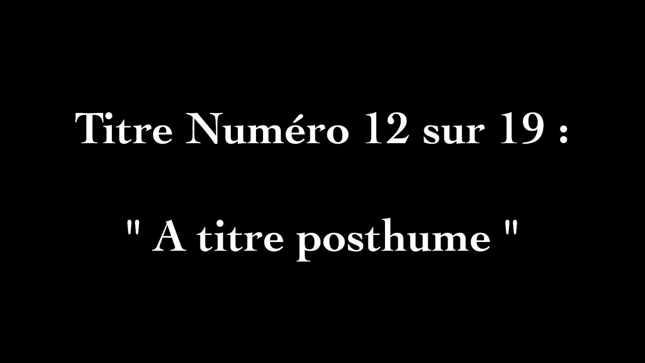 Kobita - A titre posthume