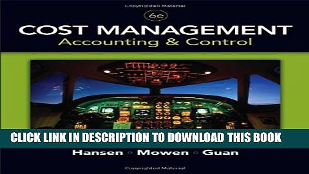 [PDF] Cost Management: Accounting and Control, 6th Edition Full Online