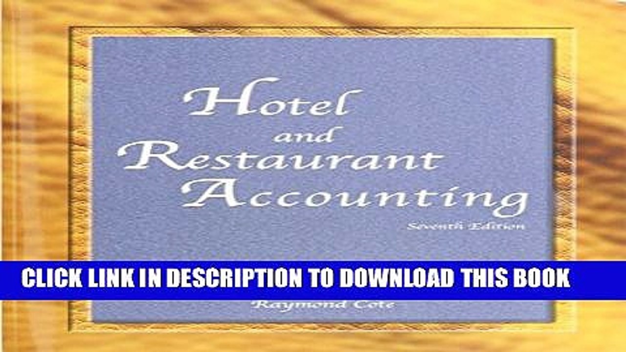 [PDF] Hotel   Restaurant Accounting Full Online