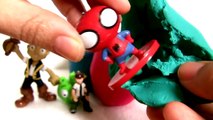 Play Doh Surprise Eggs Angry Birds, Spiderman, Jake, Peppa-Pig, DisneyFrozen Elsa DC Toys Collector