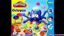 Play Doh Octopus Playset by Play Dough Ocean Animals Toys Review Poulpe Turtle Crab Lobster Fish