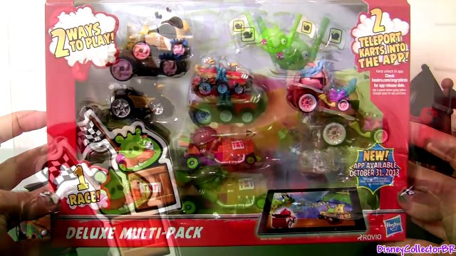Angry Birds Go! Micro Drifters Cars TELEPODS Deluxe Multi Pack toy review Disney Pixar car toys