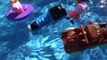 Pixar Cars2 Pool Fun with Red, Mater, Lightning , Peppa Pig, Queen Elsa and more
