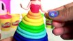 Learn Colors of Rainbow with Bathtub Fingerpaint and Play Doh Scoops n Treats Rainbow Popsicles