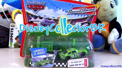 Cars 2 Pit Stop Race-Off Shiny Wax Launcher #82 Disney Pixar toys review by Disneycollector
