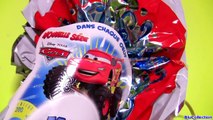 Giant SURPRISE Eggs Kinder Cars2 Batman Pooh Frozen Mickey Learn Sizes & Colors For Children