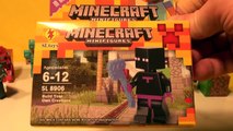 MINECRAFT LEGO minifigure kits featuring Minecraft Steve and The Enderman