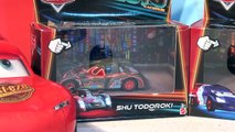 Disney Pixar Cars with NEON Lightning McQueen Lewis Hamilton, Shu Todoroki, Raoul Caroule and Max S