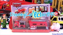 Motorized Red with Trailer Mini Adventures Cars Disney Pixar figure toy review Mattel