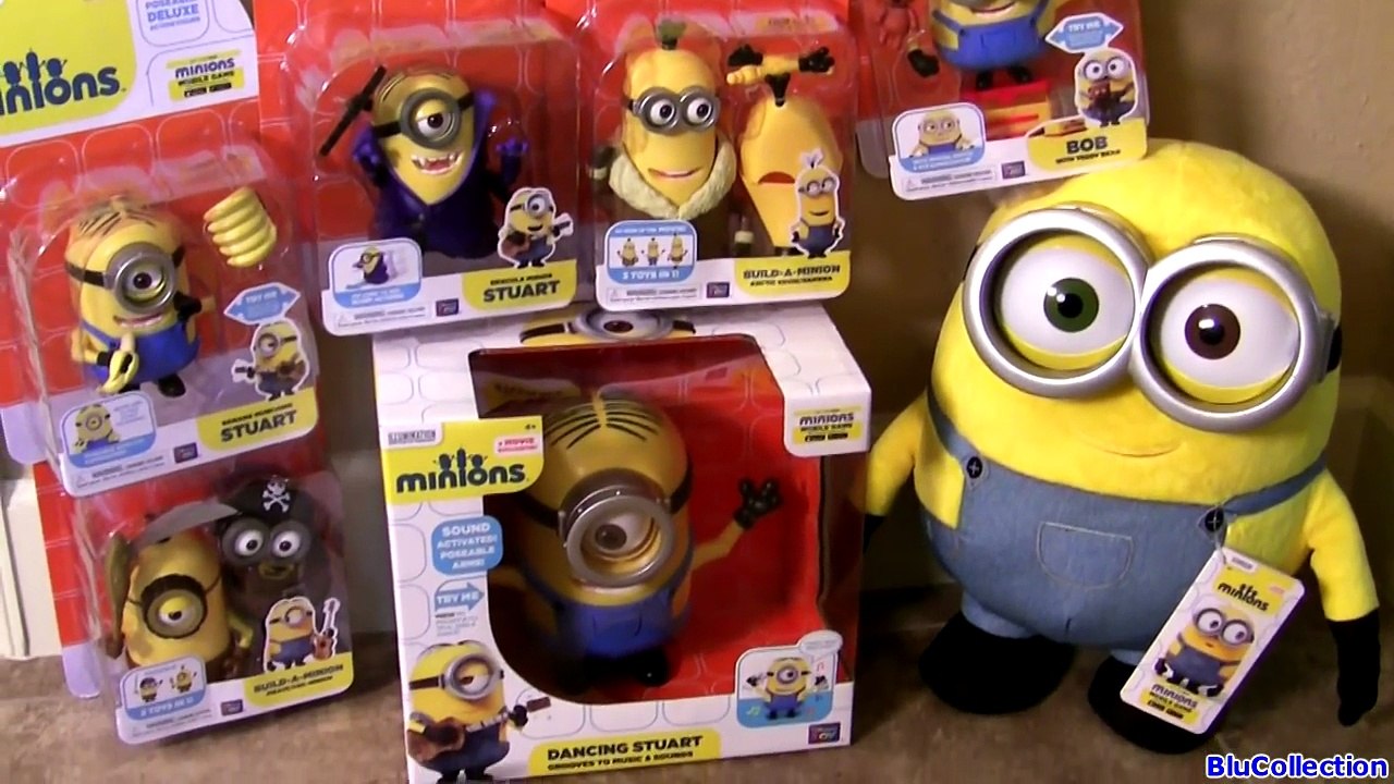 NEW Minions Toys new Dracula Stuart Build-a-Minion Pirate Banana Munching Unboxing by Blutoys