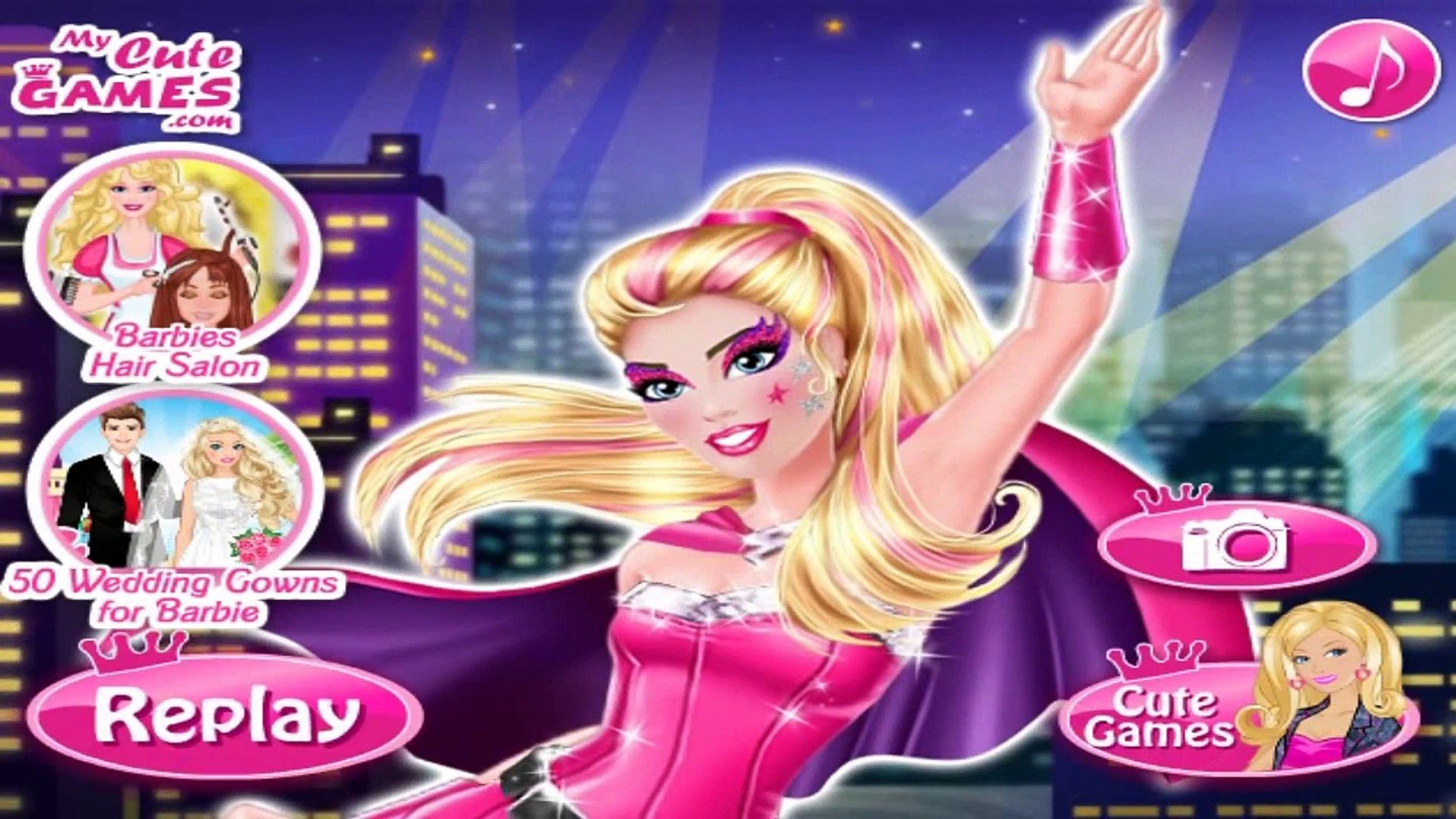 ❀ Barbie Games to Play / Sparkling Makeup Video Barbie Games / Game Play Videos
