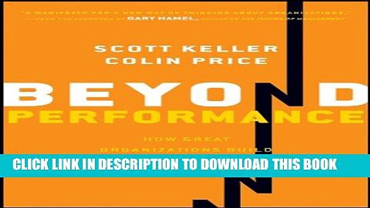 [PDF] Beyond Performance: How Great Organizations Build Ultimate Competitive Advantage Popular