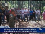 Militante de Alianza PAIS acudió a la Fiscalía para dar su versión en el caso de videos de entrenamientos irregulares