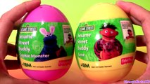 Surprise Eggs Cookie Monster Sesame Street ERNIE Easter Egg Sorpresa Huevos Holiday Edition