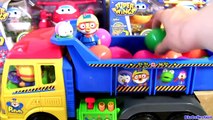 Pororo Truck Toy Surprises for Kids 뽀롱뽀롱 뽀로로깜짝 계란 장난감 장난감 트럭 Пингвинёнок Пороро