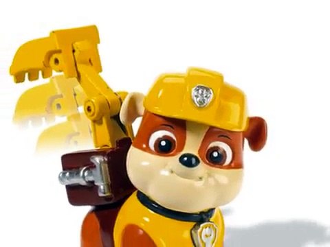 Nickelodeon Paw Patrol La Pat Patrouille Rubble Peluches Jouets Pour Les Enfants.