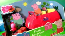 Peppa Pig Picnic Adventure Car with Picnic Basket & Princess Sofia the First - El Coche Cerdita