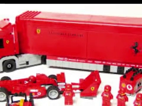 LEGO Racers Camión de La Escudería de Ferrari con Coche de Carreras Juguete