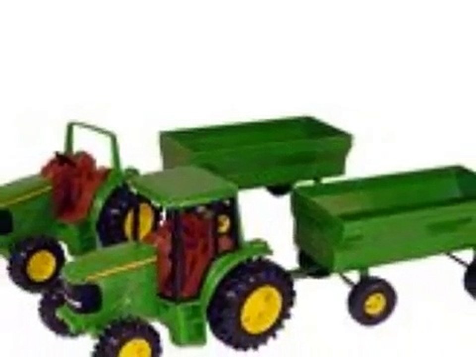 Tracteur avec remorque jouet