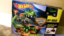 Monster Truck Lightning McQueen Eaten by Dragon Pixar Cars Off-Road Frightning McMean Hot Wheels