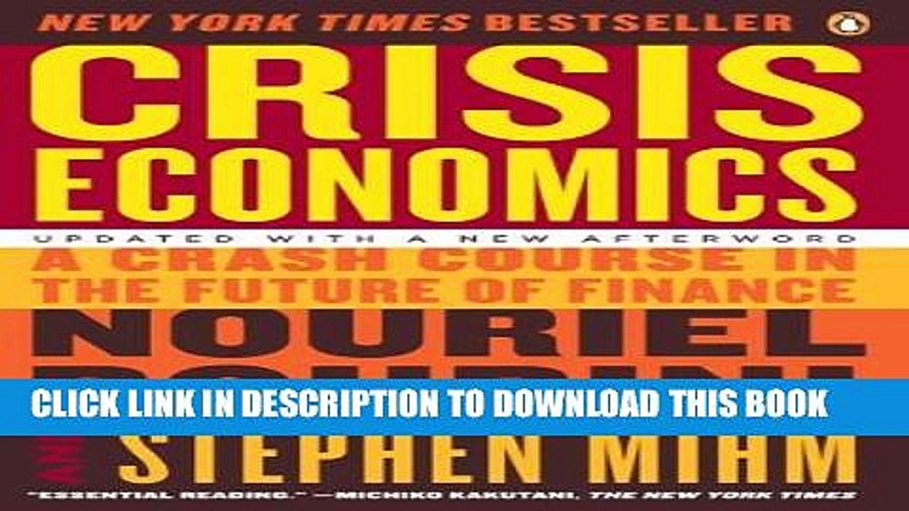 [PDF] Crisis Economics: A Crash Course in the Future of Finance Popular Online