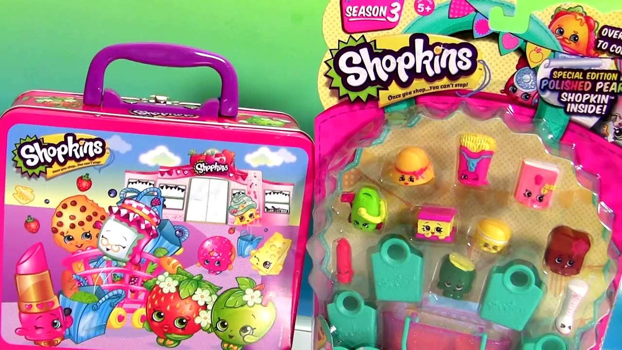 Shopkins Season 3 Lunch Box Basket Surprise with Fashems Disney