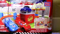 Pocoyo wins Piston Cup Race MegaBloks CARS 7794 Playset Disney Pixar Cars Swiggle Traks Racetrack