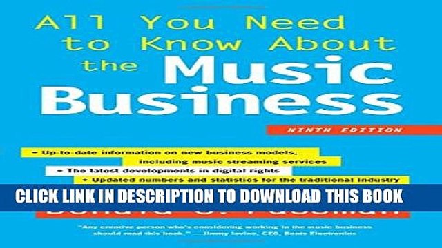 [PDF] All You Need to Know About the Music Business: Ninth Edition Full Colection