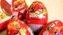 Angry Birds Toys Chocolate Surprise Box of Eggs Unboxing same as Kinder Huevos Sorpresa