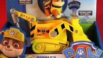Paw Patrol , RUBBLES DIGGIN BULLDOZER with Moveable Drill and Moveable Scoop