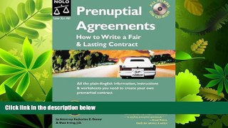 read here  Prenuptial Agreements : How to Write a Fair and Lasting Contract. (All Forms on CD-Rom)
