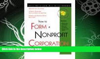 different   How to Form a Nonprofit Corporation: With Forms