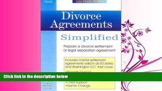 different   Divorce Agreements Simplied, book w/cd (Law Made Simple)